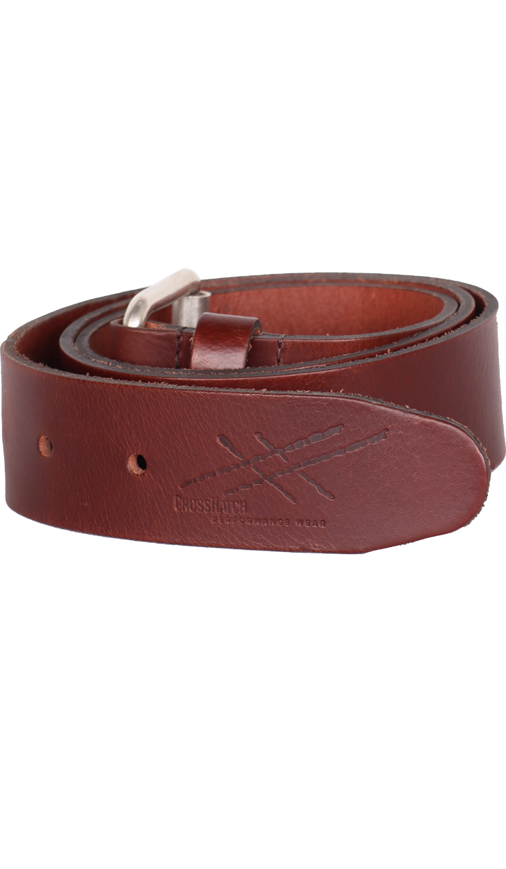 PIERRE CARDIN leren heren riem, olijfgroen