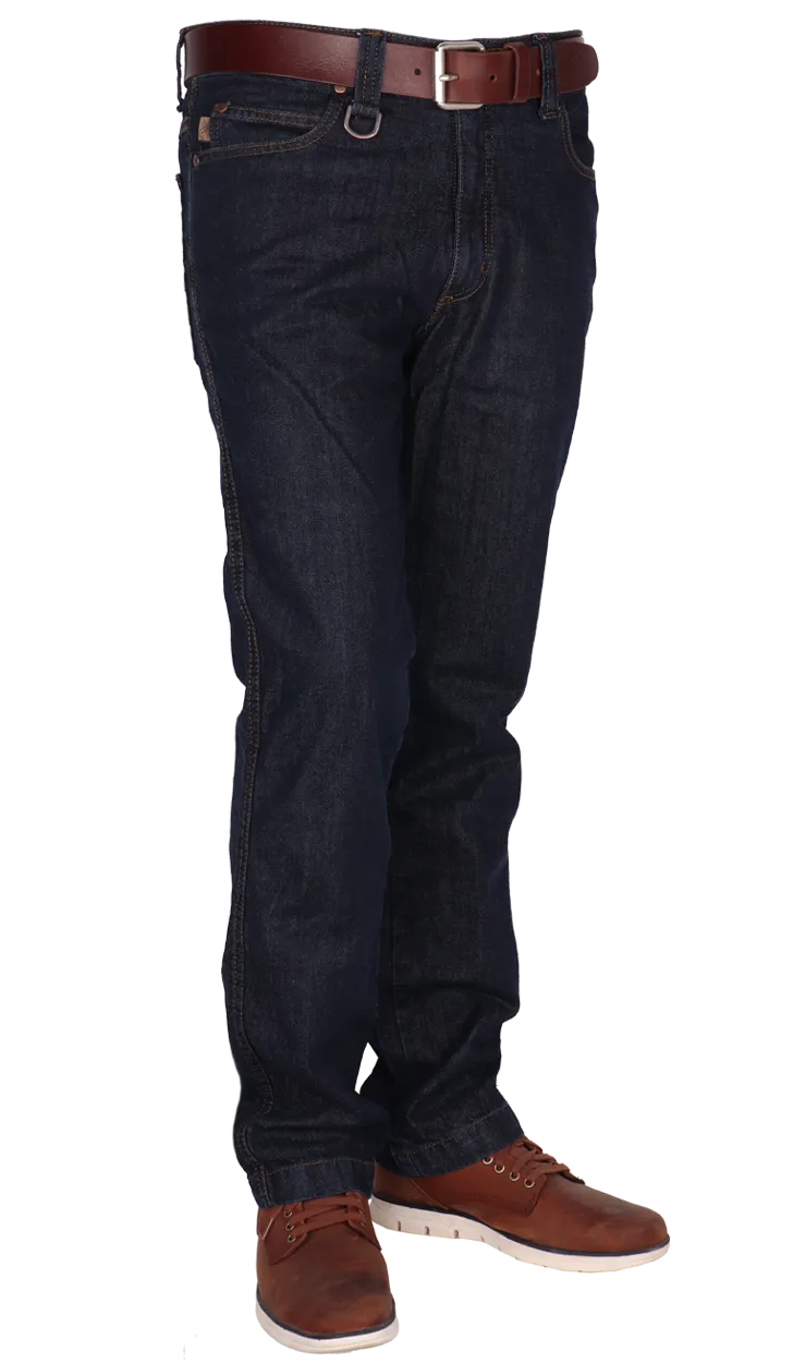 Heren jeans 100% katoen. Zonder stretch, fit Trucker