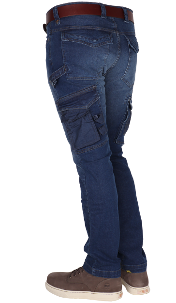 Circulaire werkbroek jeans van duurzame denim crosshatch performance wear willow c01