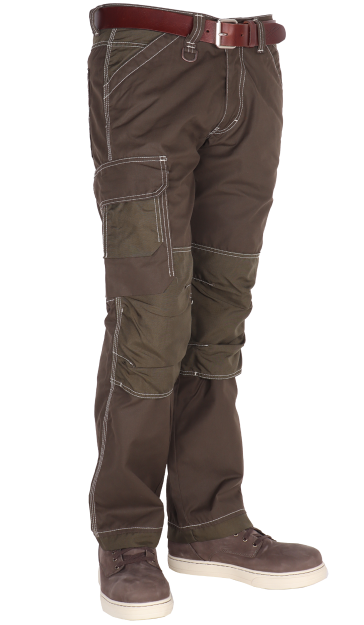 Antiteken broek khaki kleur beschermd oa tegen muggen teken mieren uitgevoerd slijtvast cordura