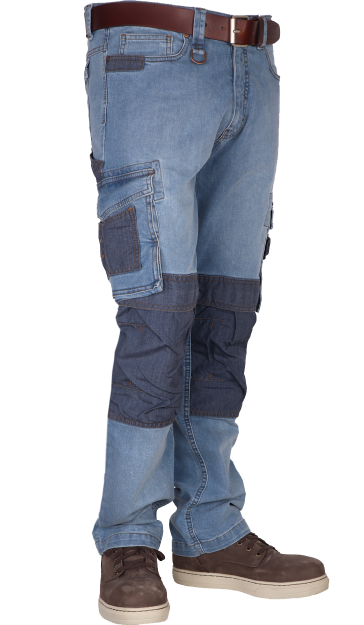 Stretch werkbroek cordura kniestukken