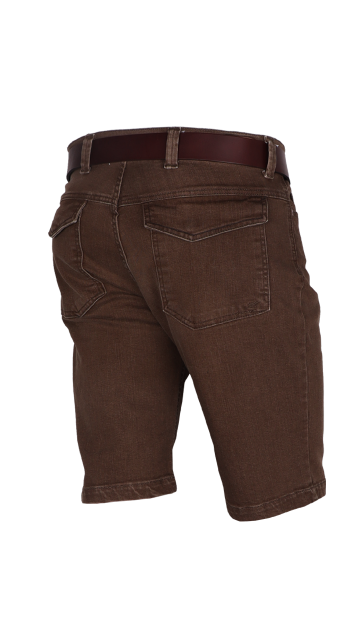 Heren shorts bruine denim