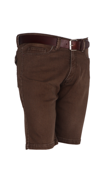 Heren shorts bruine denim