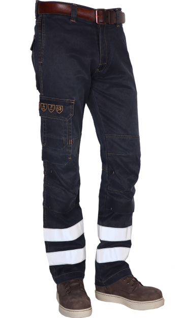 Brandvertragende reflecterende werkbroek