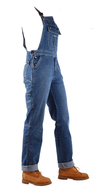 Stretch tuinbroek dames salopette van sterke comfortabele denim