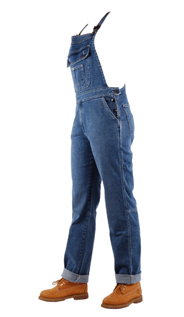 Stretch tuinbroek dames salopette van sterke comfortabele denim