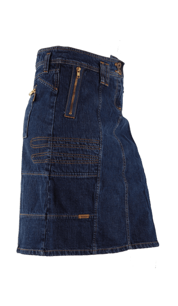 Lange rokken dames online bestellen donkerblauwe rok op knielengte