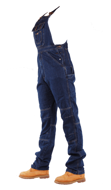 Dames tuinbroek hoge kwaliteit denim salopette fit