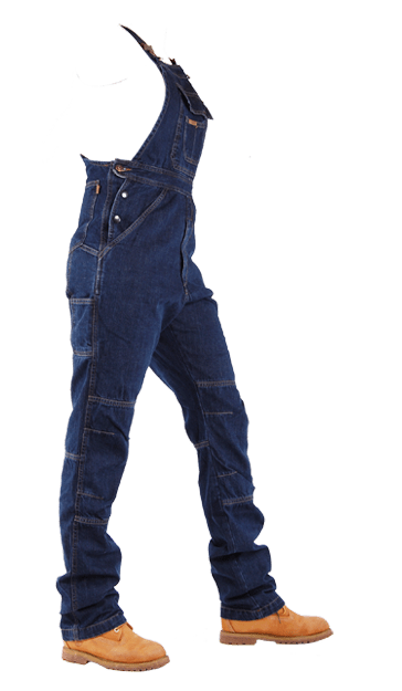 Dames tuinbroek hoge kwaliteit denim salopette fit