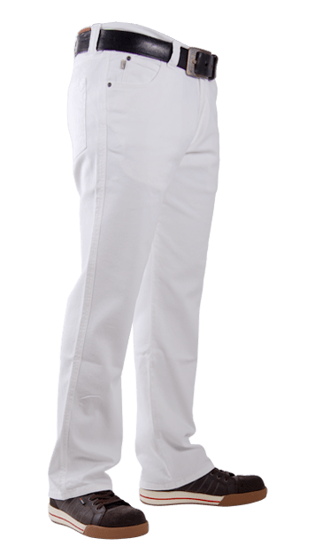 Witte heren stretch spijkerbroek