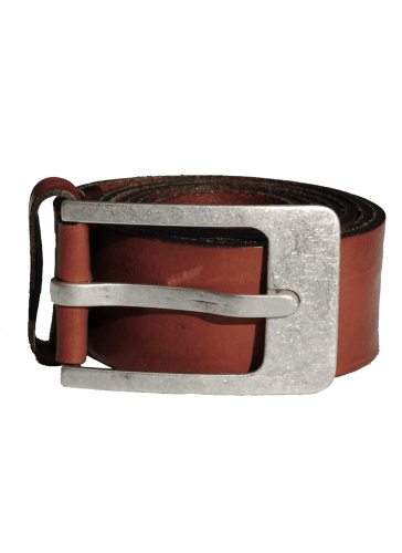 Leather belt brown