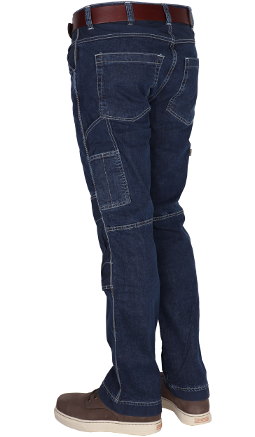 Stretch werkbroek jeans slijtvaste cordura kniestukken