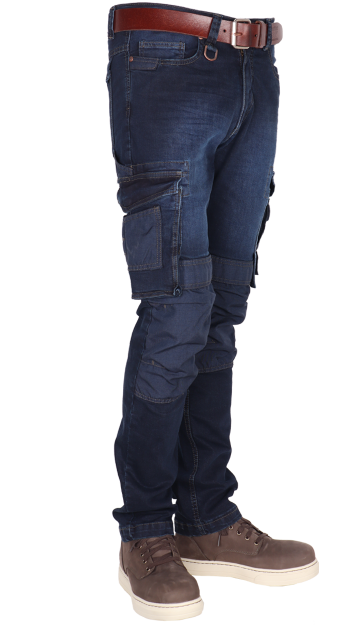Duurzame stretch werkbroek cordura kniestukken