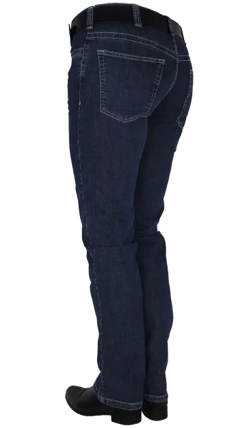 Dames stretchbroek jeans regular fit kleine grote maten