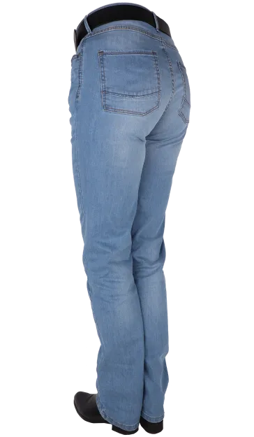 Nachhaltige damenjeans aus recyceltem denim