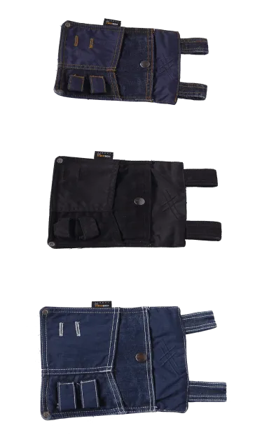 Zwarte denim spijkerzak cordura voering