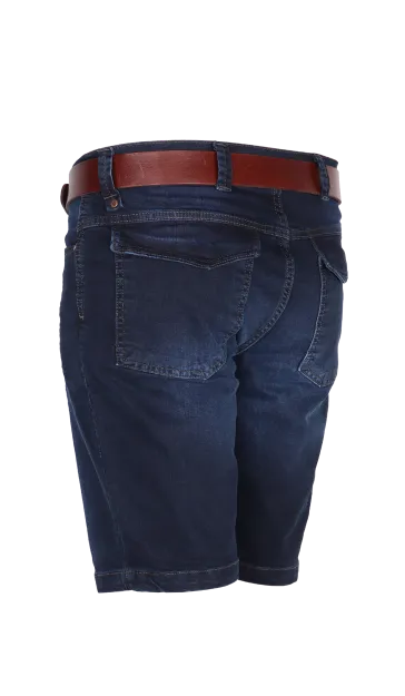 Shorts fuer herren mit stonewash denim